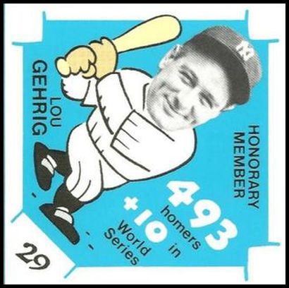 29 Lou Gehrig